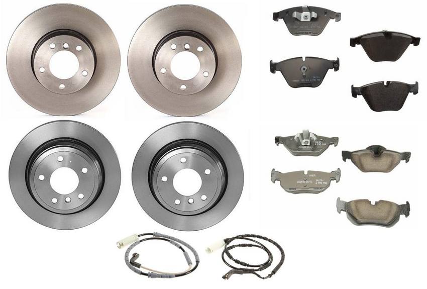 BMW Brake Kit - Pads and Rotors Front &  Rear (312mm/300mm)